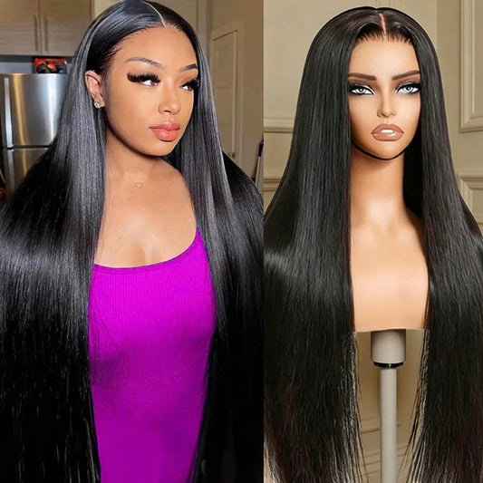 Pull Go 13×6 Straight Glueless Full Frontal Hd Lace Wig Pre-everything Human Hair Wig
